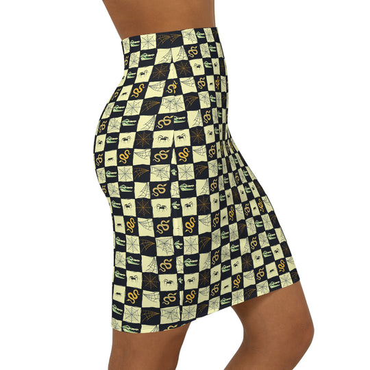 Swamp Spirit High Waisted Pencil Skirt