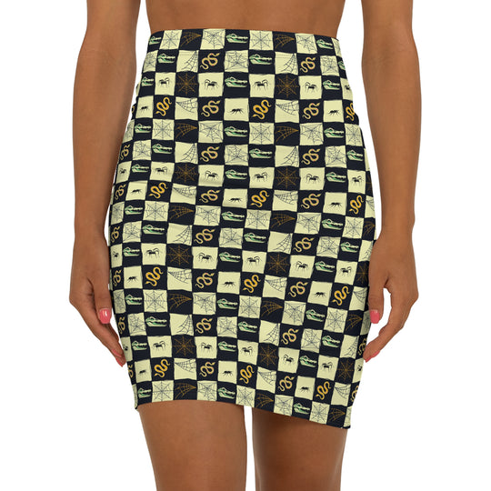 Swamp Spirit High Waisted Pencil Skirt