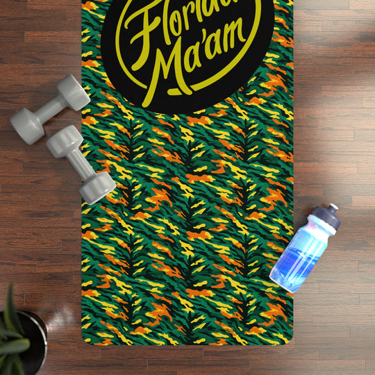 Left, Right, Left Camo Rubber Yoga Mat