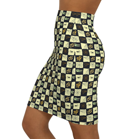 Swamp Spirit High Waisted Pencil Skirt