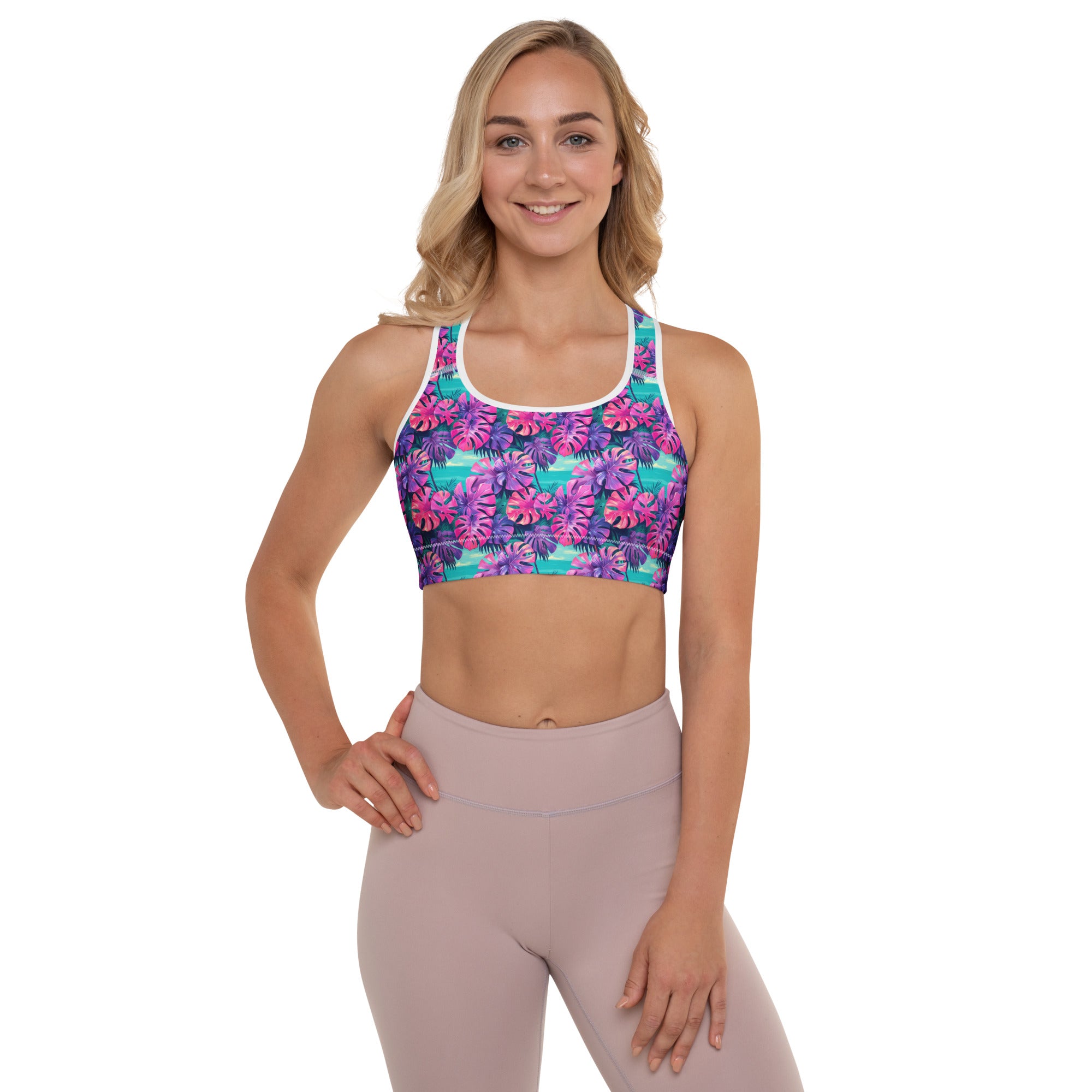 Monstera In My Closet! Padded Sports Bra
