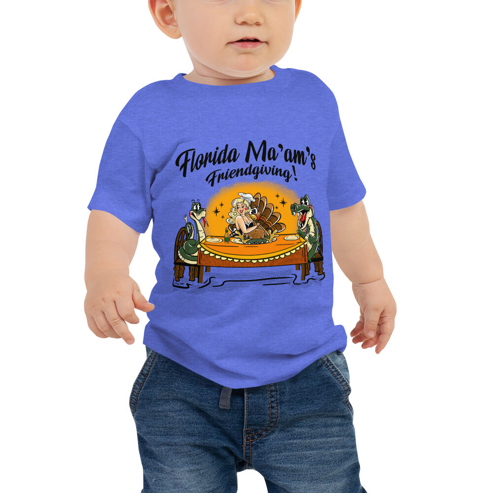 Florida Ma'am's Friendsgiving Baby Jersey Short Sleeve Tee