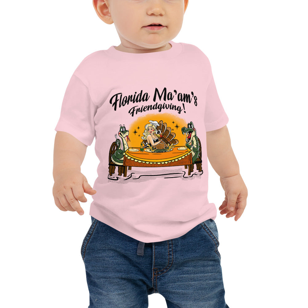 Florida Ma'am's Friendsgiving Baby Jersey Short Sleeve Tee
