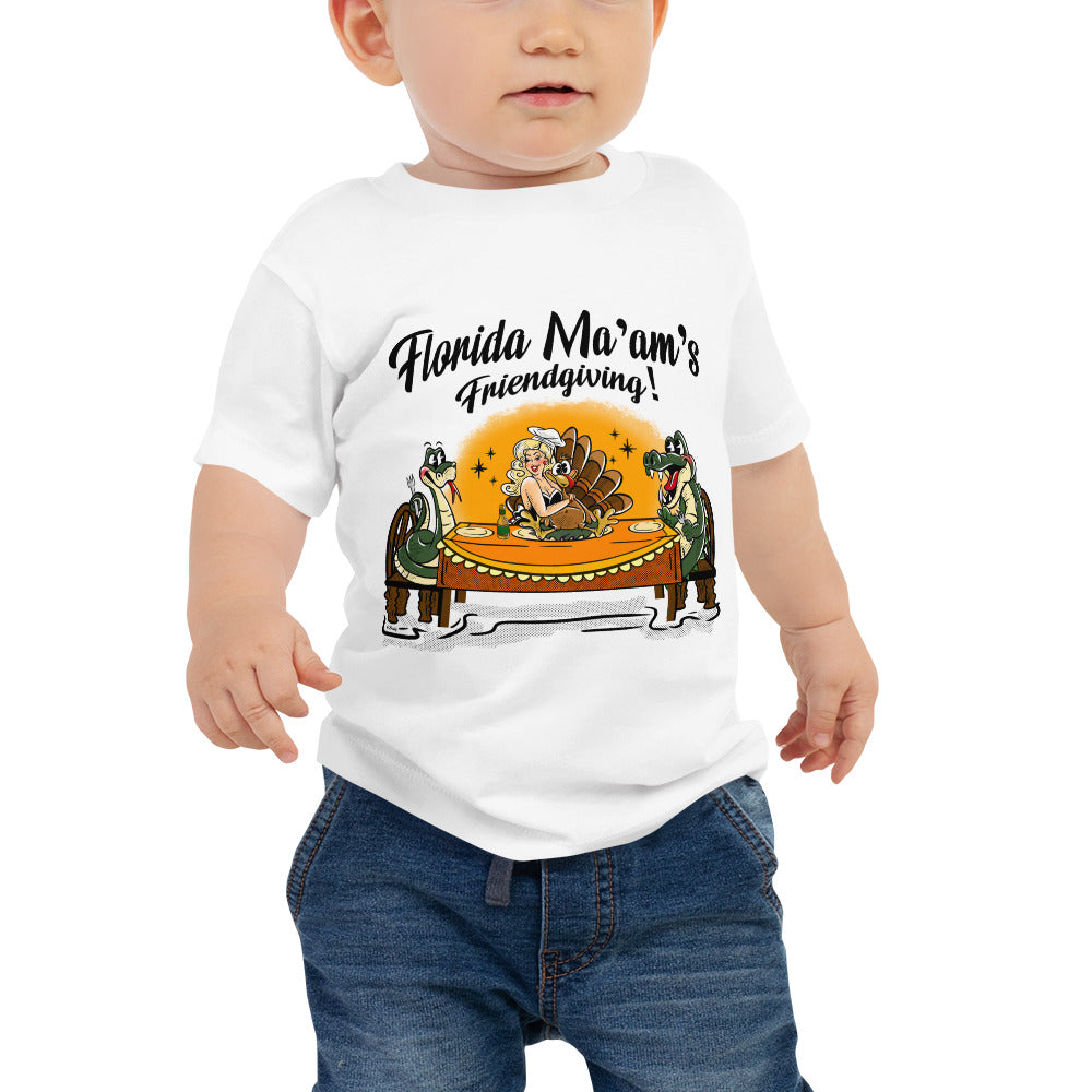 Florida Ma'am's Friendsgiving Baby Jersey Short Sleeve Tee