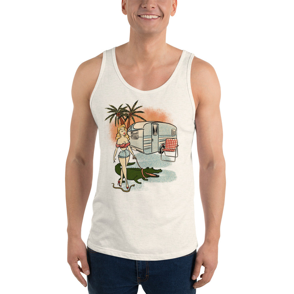 Elly May Trailer Park Strollin' Unisex Tank Top