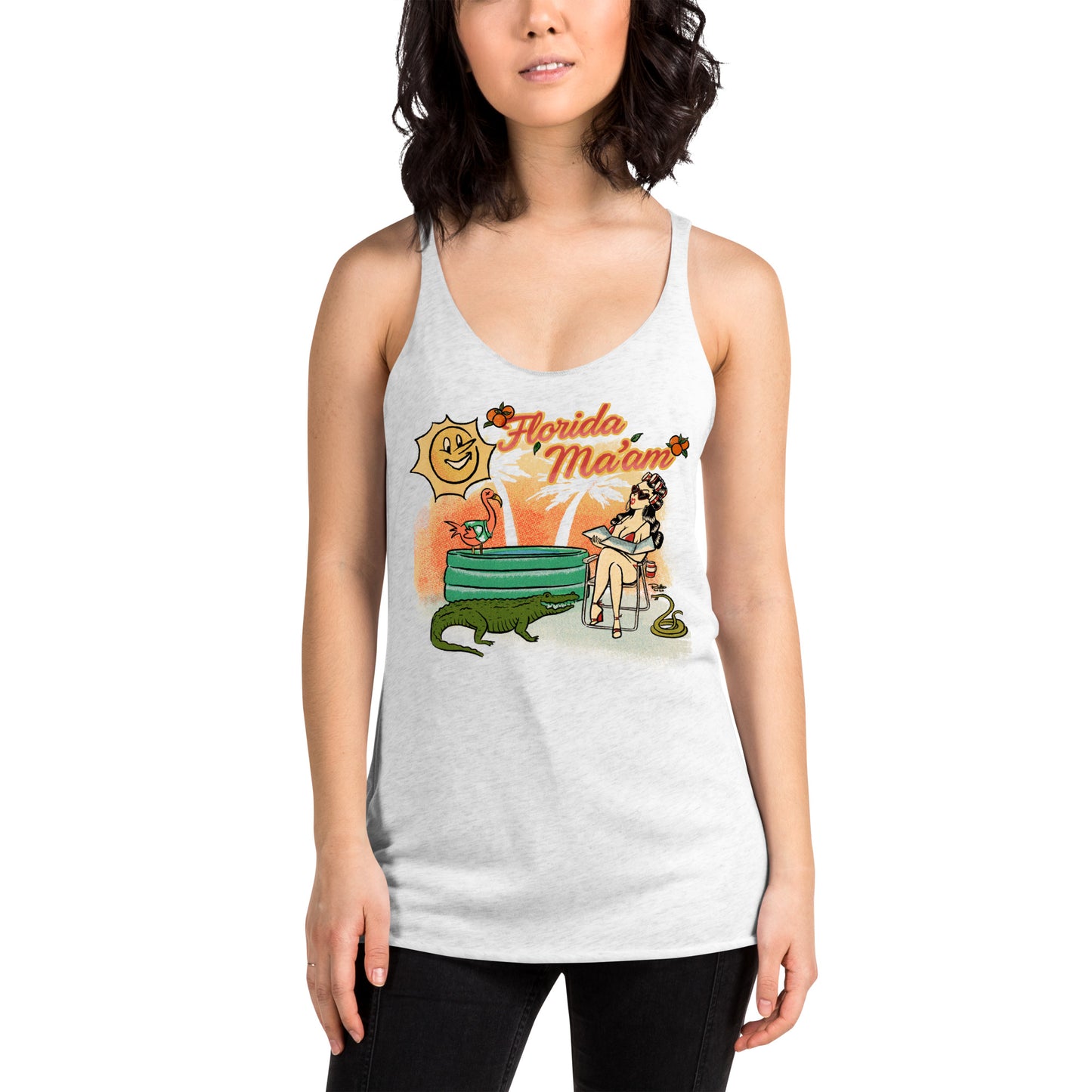 Miss Vixen Catchin' Rays Racerback Tank
