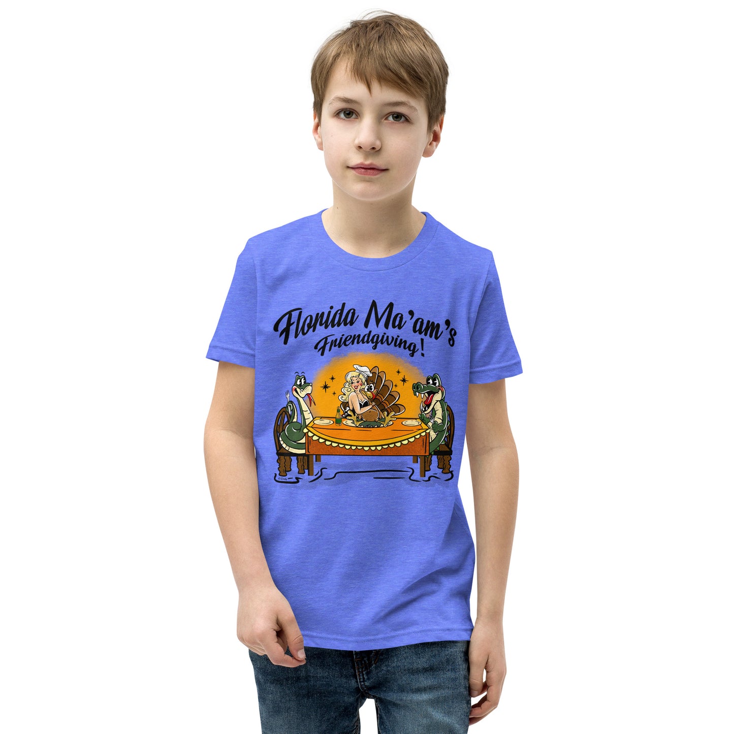 Florida Ma'am's Friendsgiving Youth Short Sleeve T-Shirt