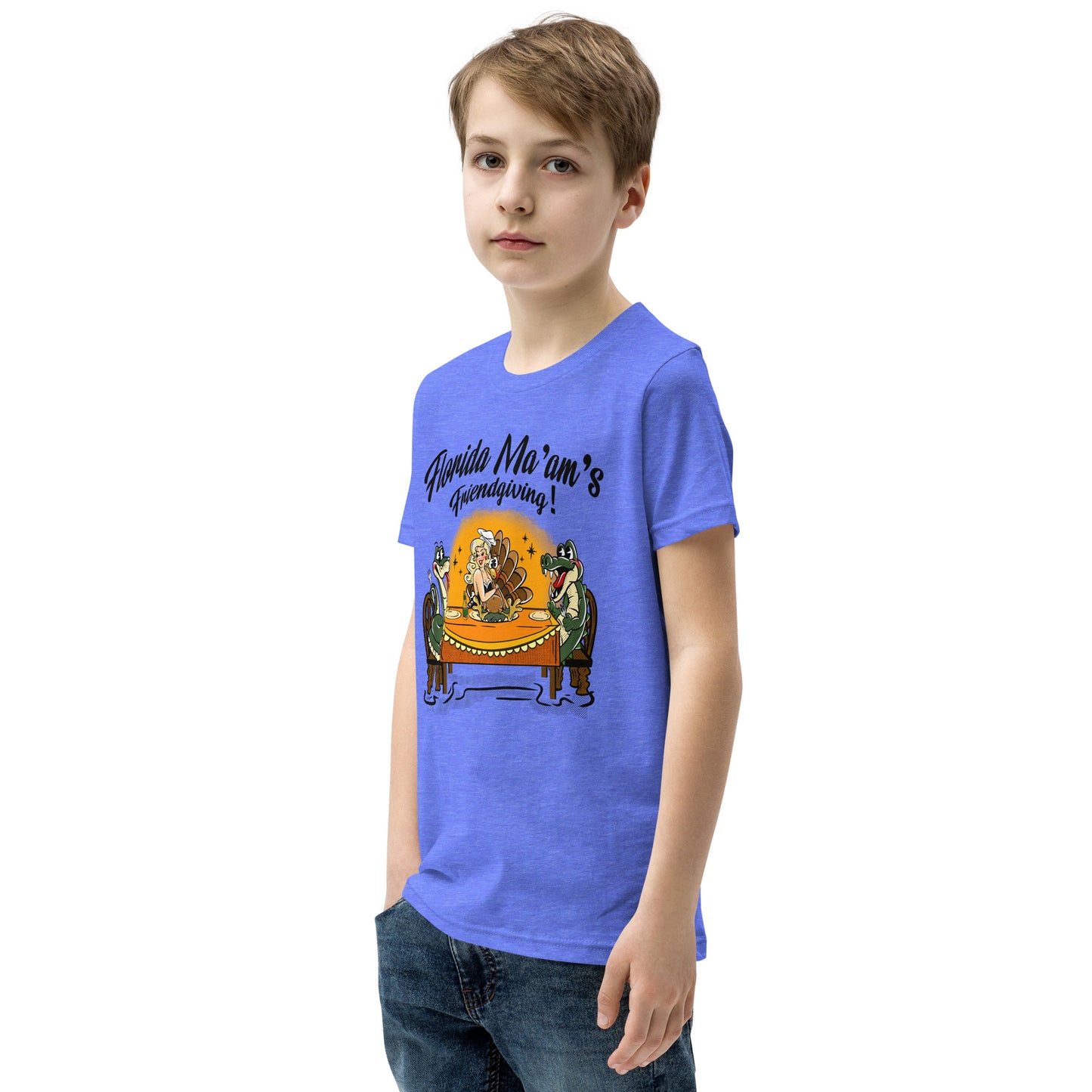 Florida Ma'am's Friendsgiving Youth Short Sleeve T-Shirt