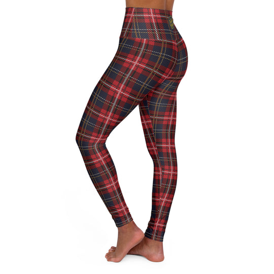 Red Plaid Ultra High Waisted Leggings