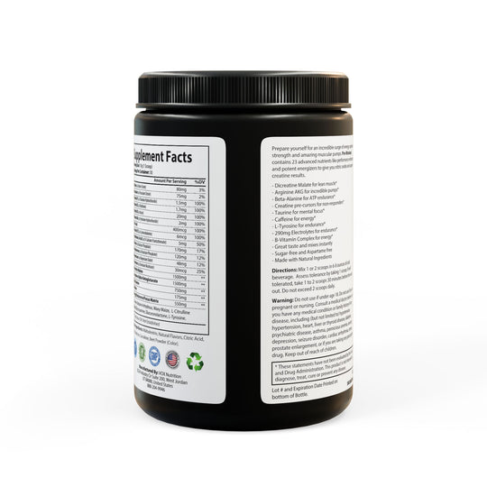 Florida Ma'am's Death Roll Pre-Workout Supplement, Watermelon (300g, 10.58oz)