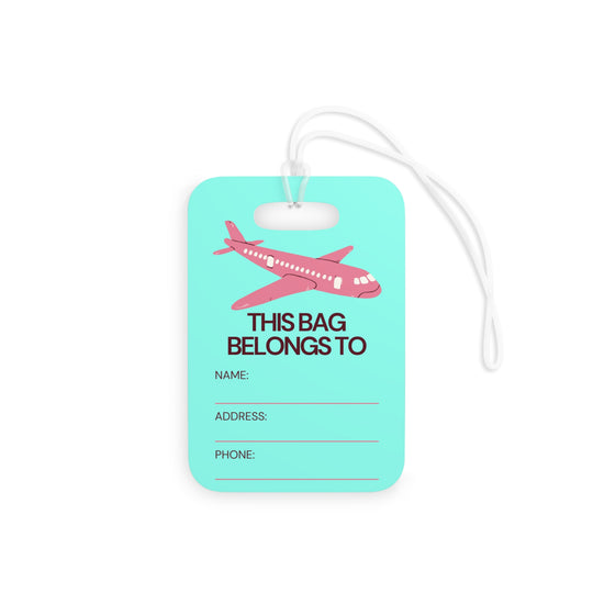 Cat Walk Circle Logo Leopard Luggage Tag