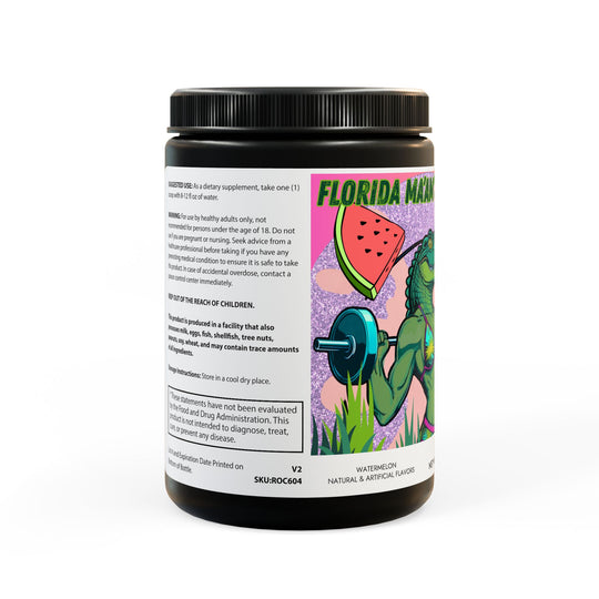 Florida Ma'am's Gator Done BCAA Supplement, Watermelon (325g, 11.46oz, 45 servings)