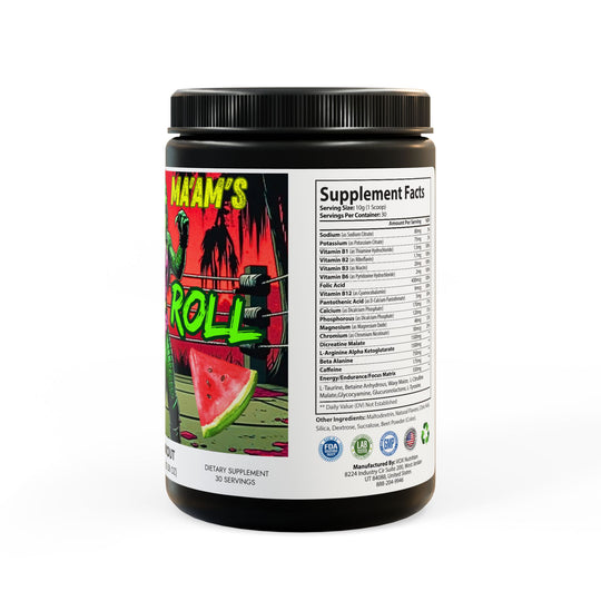 Florida Ma'am's Death Roll Pre-Workout Supplement, Watermelon (300g, 10.58oz)