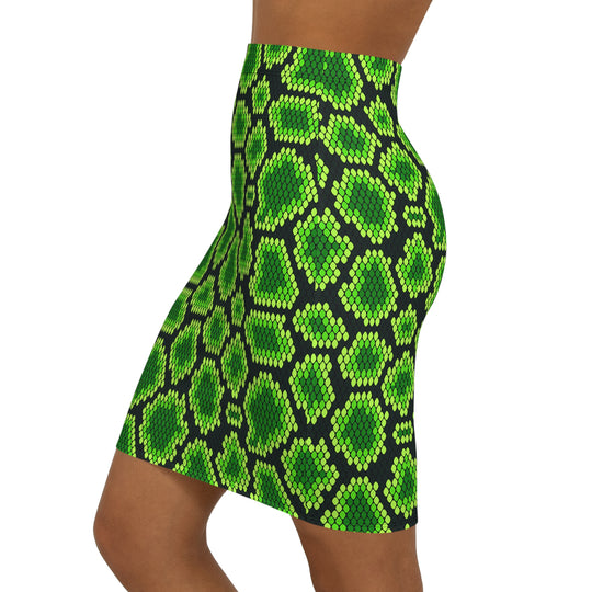Reptilian Brain High Waisted Pencil Skirt