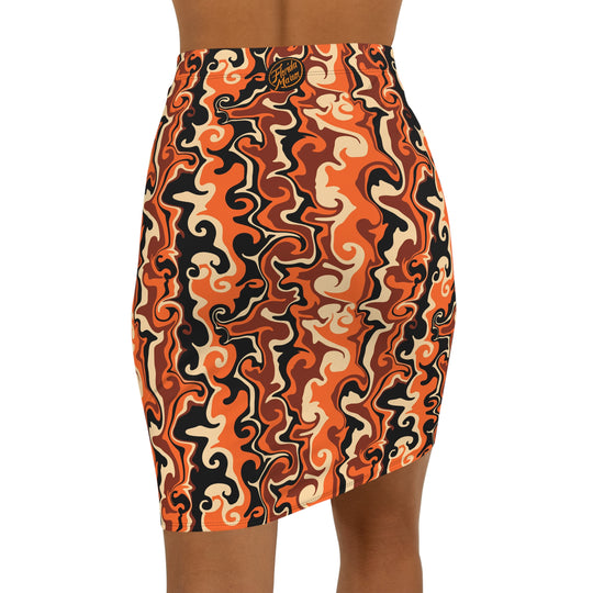 Pumpkin Spicey High Waisted Pencil Skirt