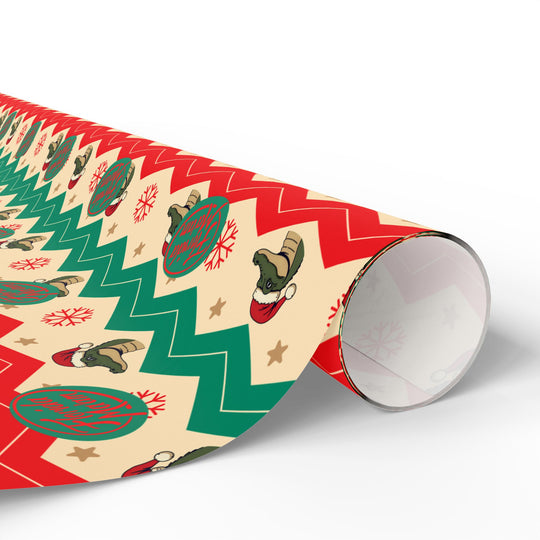 Gator Wrapping Paper — Retro Holiday Gift Wrap