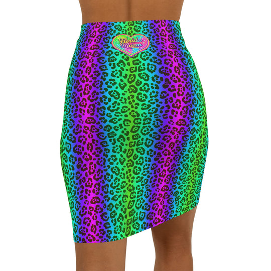 Lime Reptile High Waisted Pencil Skirt