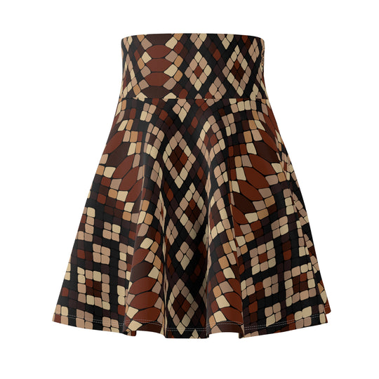 Diamond Back Ultra High Waist Skater Skirt