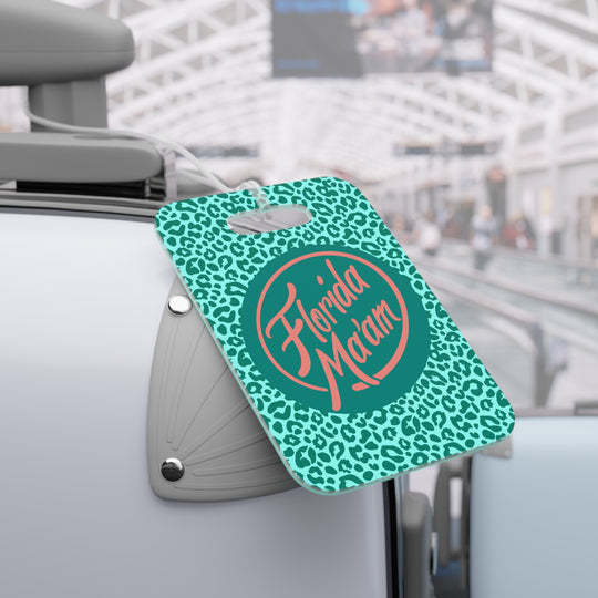 Cat Walk Circle Logo Leopard Luggage Tag