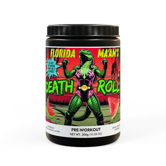 Florida Ma'am's Death Roll Pre-Workout Supplement, Watermelon (300g, 10.58oz)