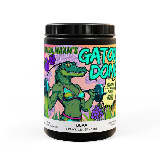 Florida Ma'am's Gator Done BCAA Supplement, Grape (325g, 11.46oz, 50 servings)