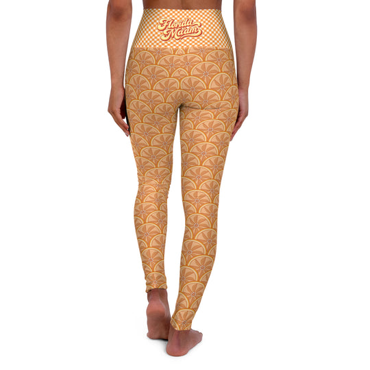 Florida Orange Slice Ultra High Waisted Leggings