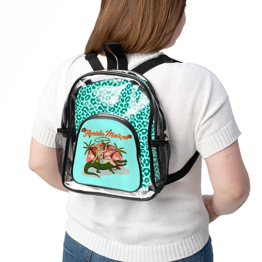Florida Ma'am Gator Ridin' Babe Clear Stadium Backpack