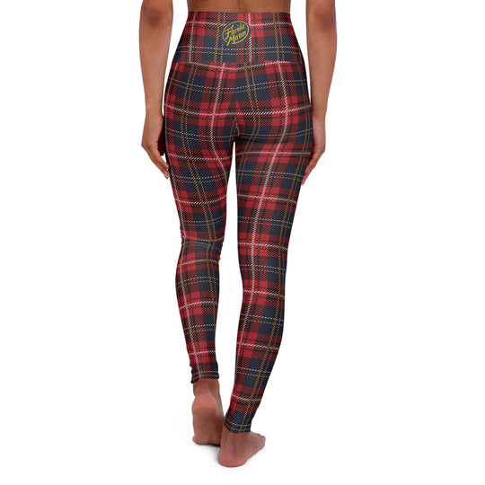 Red Plaid Ultra High Waisted Leggings
