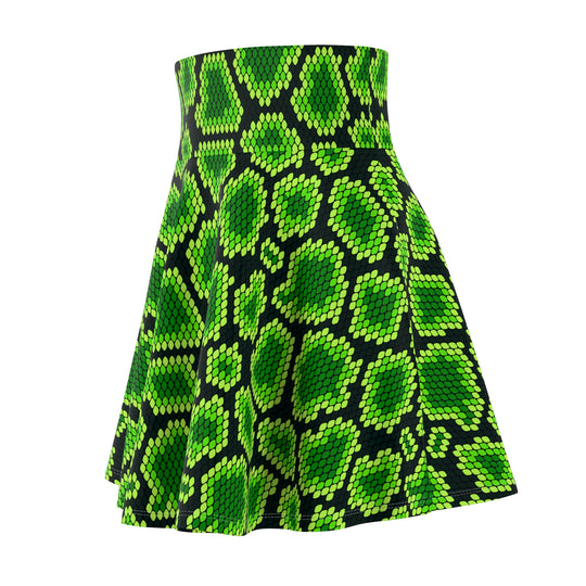 Reptilian Brain Ultra High Waisted Skater Skirt