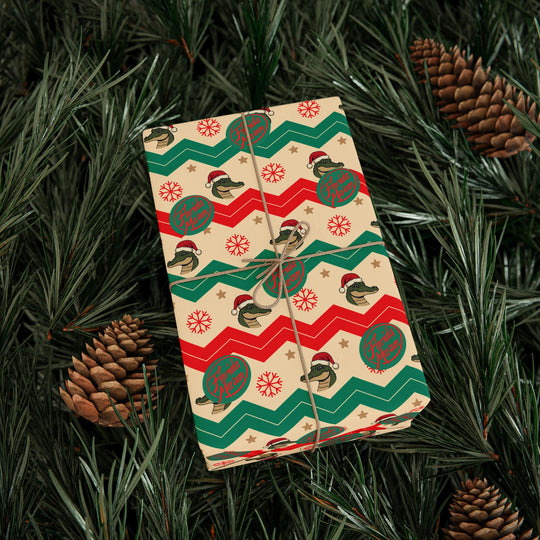 Gator Wrapping Paper — Retro Holiday Gift Wrap