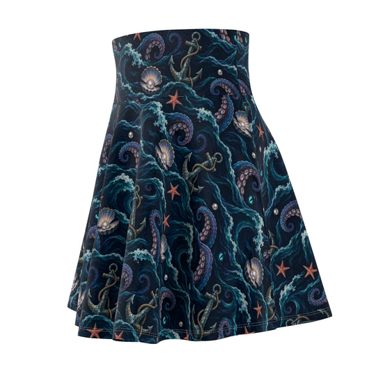 Siren's Call Ultra High Waisted Skater Skirt