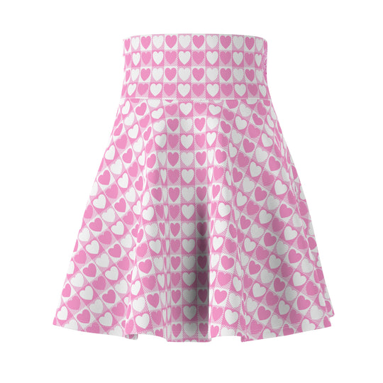 Sugar Pop Heart Ultra High Waisted Skater Skirt