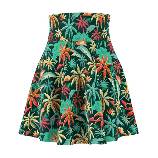 Florida Staycation Ultra High Waisted Skater Skirt
