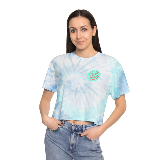 Florida Ma'am Circle Logo Women's Tie-Dye Crop Tee