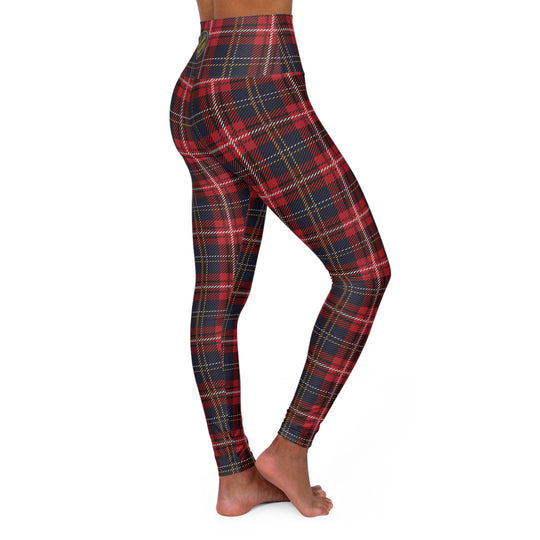 Red Plaid Ultra High Waisted Leggings