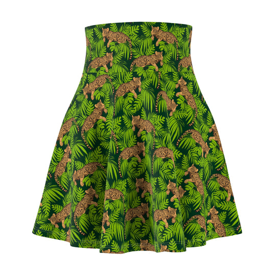 Mighty Jungle Ultra High Waisted Skater Skirt