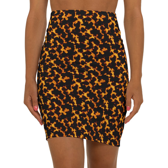 Tortoise Shell Ultra High Waisted Pencil Skirt