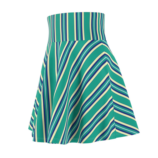 Life in Stripes Ultra High Waisted Skater Skirt