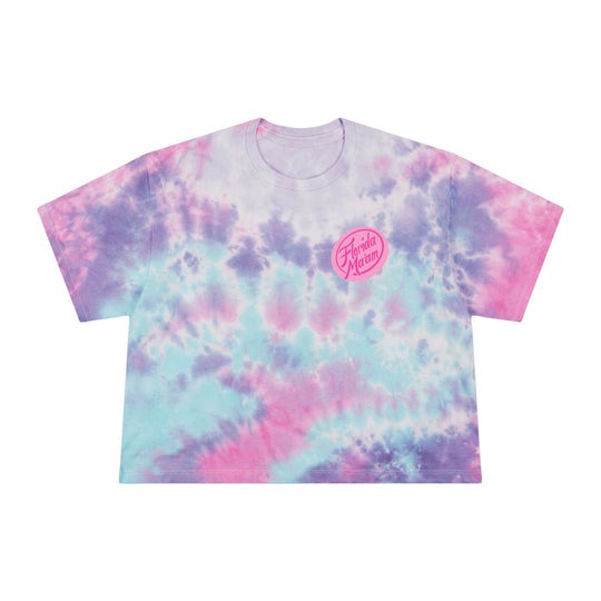 Florida Ma'am Circle Logo Women's Tie-Dye Crop Tee