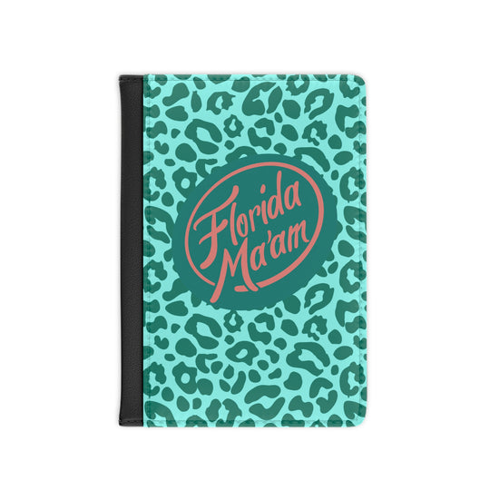 Cat Walk Circle Logo Leopard Passport Book
