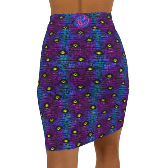 Everglades Have Eyes High Waisted Pencil Skirt