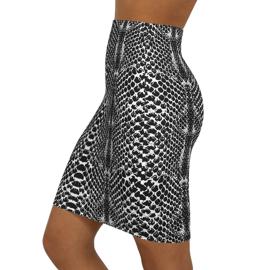 Heavy Reptile High Waisted Pencil Skirt