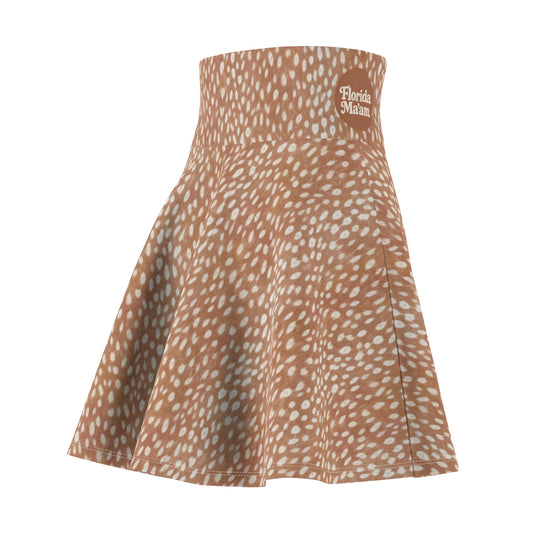Oh Deer! High Waisted Skater Skirt