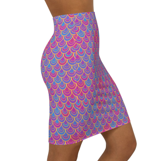 Florida Mermaid Ultra High Waisted Pencil Skirt