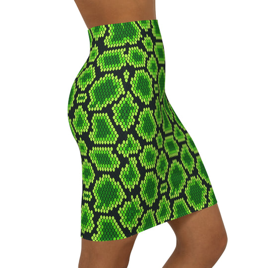 Reptilian Brain High Waisted Pencil Skirt