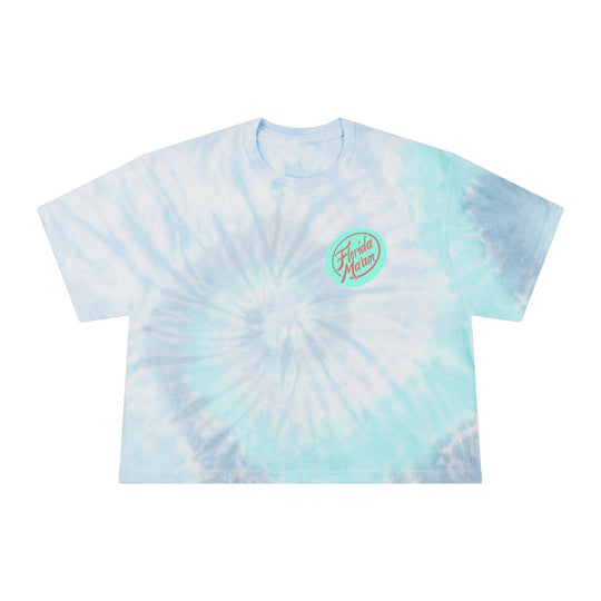 Florida Ma'am Circle Logo Women's Tie-Dye Crop Tee