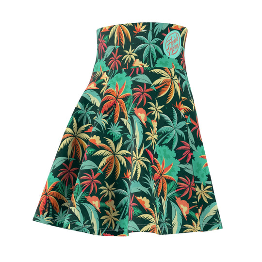 Florida Staycation Ultra High Waisted Skater Skirt
