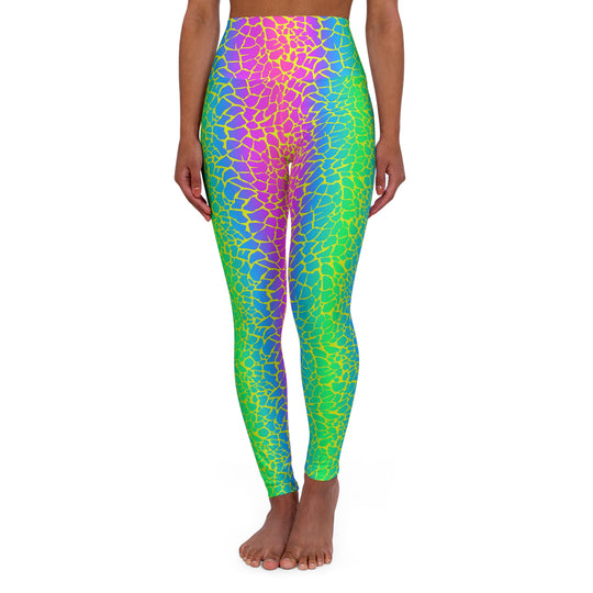 Neon Reptile Ultra High Waisted Leggings