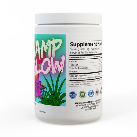 Florida Ma'am's Swamp Glow Collagen Peptides Type I & III Supplement (350g, 12.3oz)