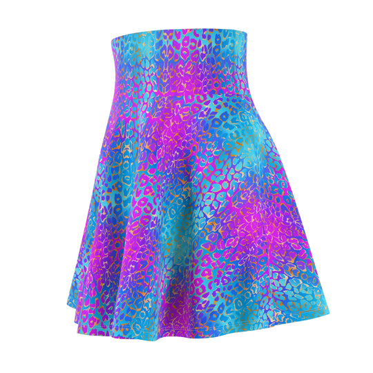 Dreamy Leopard Ultra High Waisted Skater Skirt